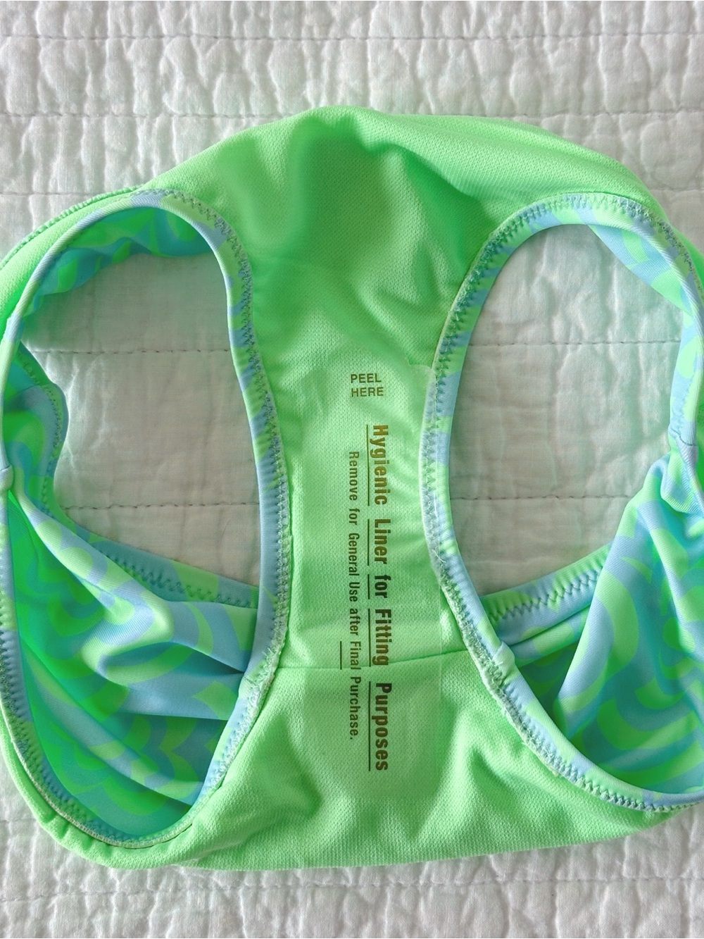 Gap Kids Bikini Set Size M 8/9 Retro Floral Blue Green Swim - Picture 4 of 4